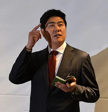 2015년 야구 중계 기자간담회에 참석한 정민철